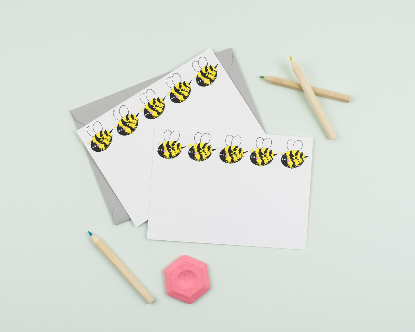 'The Originals!' personalised mixed designs notecard set for kids with your child's name - set of 10!