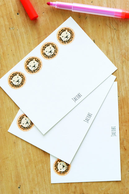 Fun personalised notecards set for kids - set of 10! Various designs to choose from...