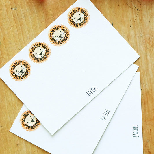 'The Originals!' personalised mixed designs notecard set for kids with your child's name - set of 10!
