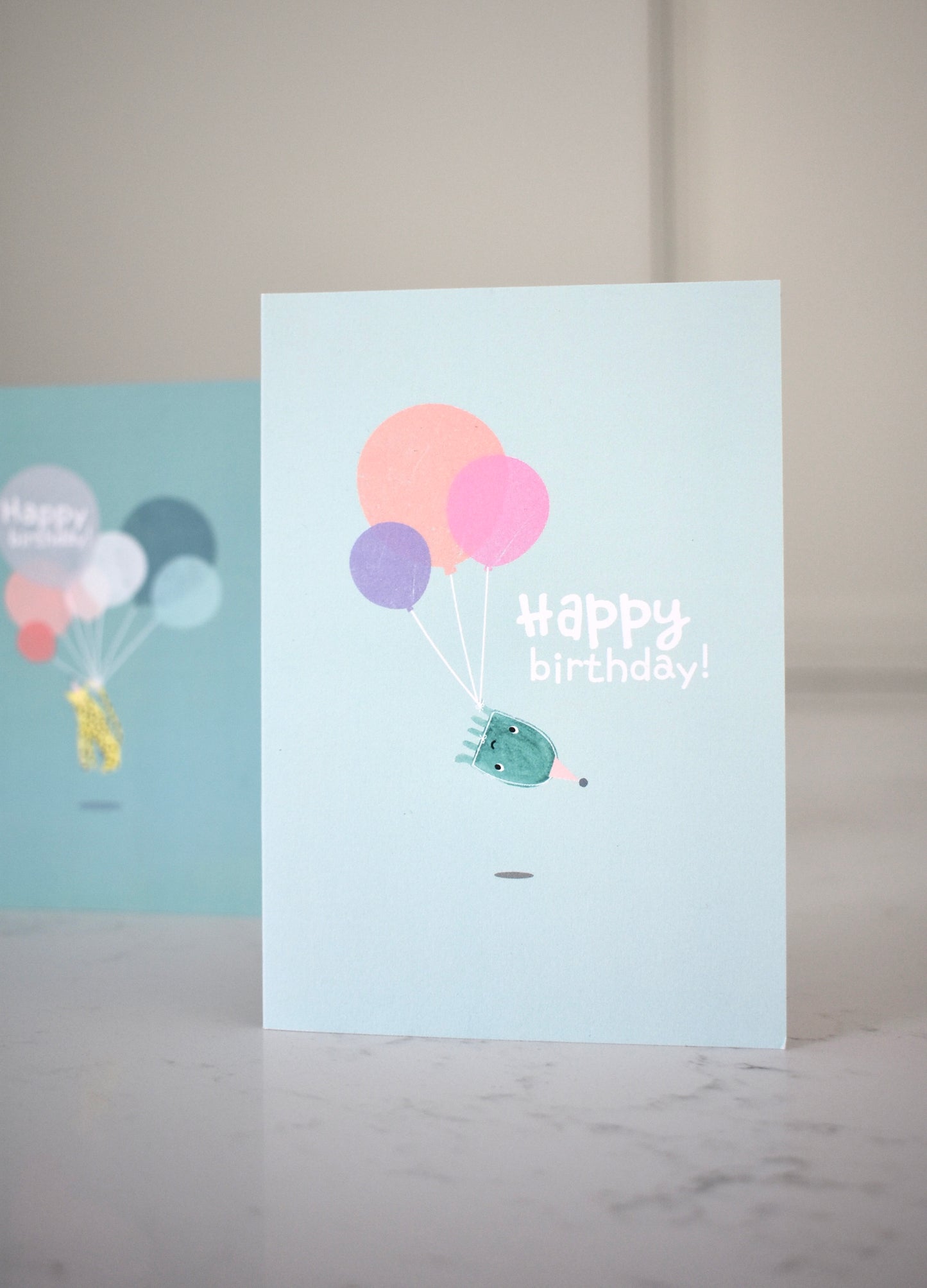 Jellyfish birthday card with envelope
