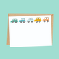 cars plain notecard for kids