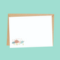 mushrooms design notecard for kids
