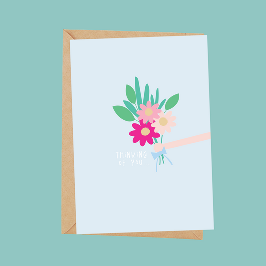 Thinking of You Flowers card