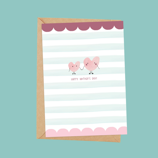 Happy Mother’s Day Greetings Card – Cute Heart People
