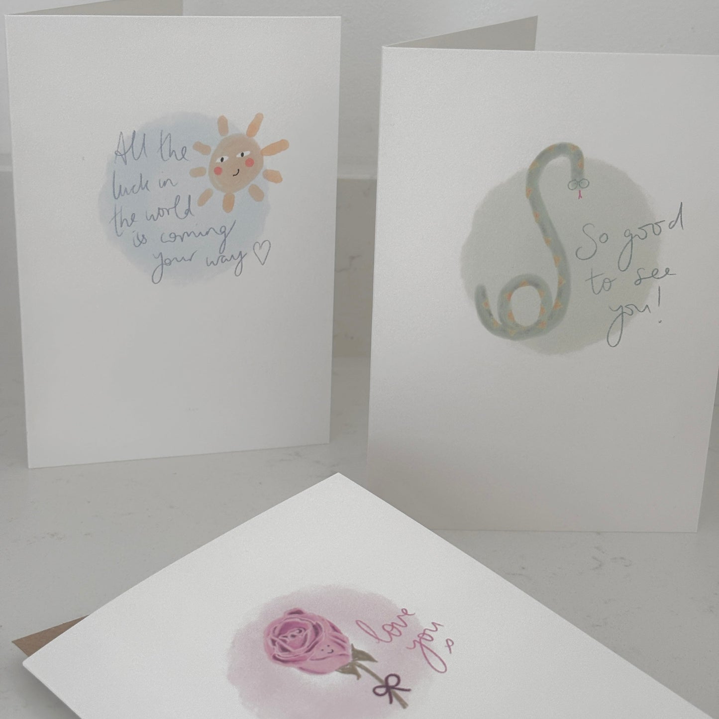 Snake 'So good to see you' Greetings Card