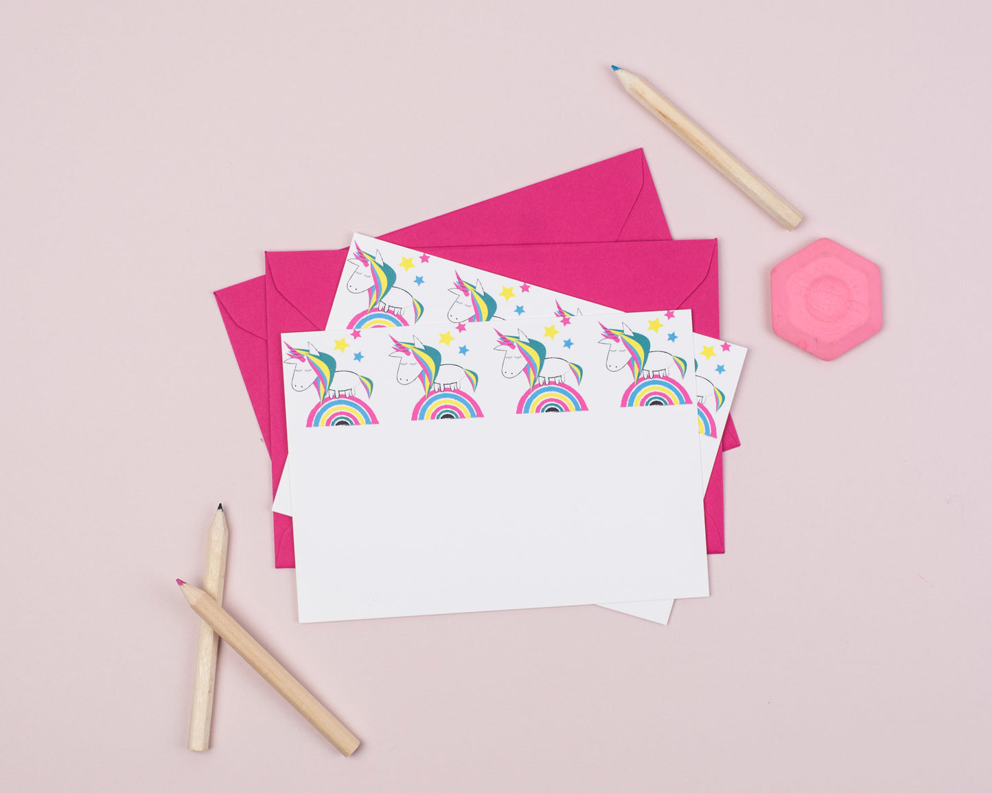 'The Originals!' personalised mixed designs notecard set for kids with your child's name - set of 10!