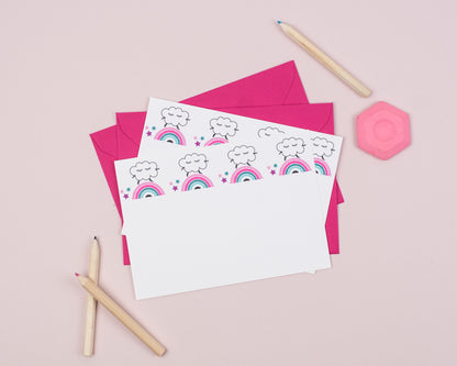 'The Originals!' personalised mixed designs notecard set for kids with your child's name - set of 10!