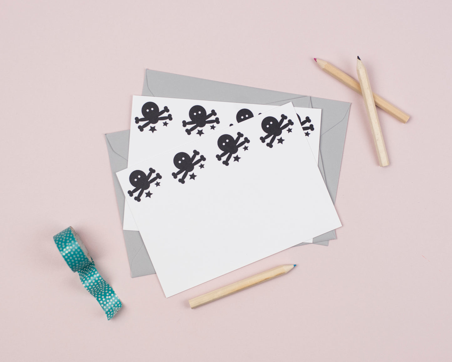 'The Originals!' personalised mixed designs notecard set for kids with your child's name - set of 10!
