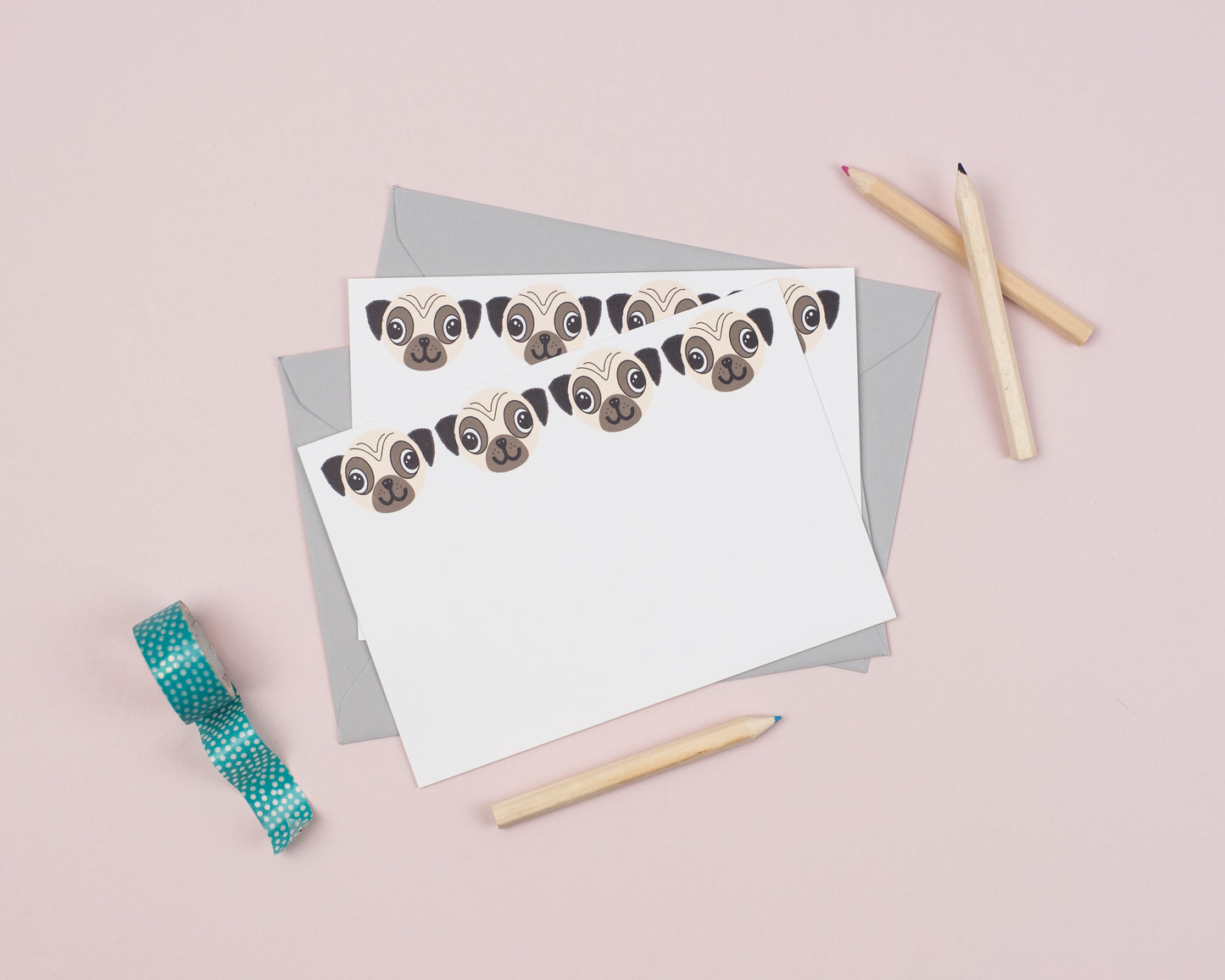 'The Originals!' personalised mixed designs notecard set for kids with your child's name - set of 10!