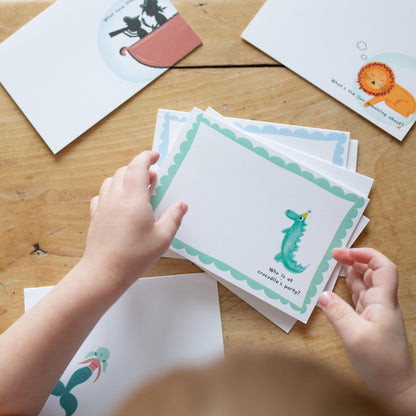 Finish the picture, Crocodile doodle card for kids
