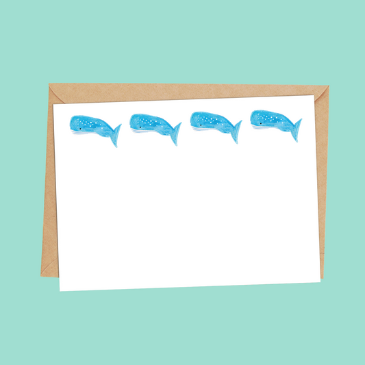 whales notecard for kids